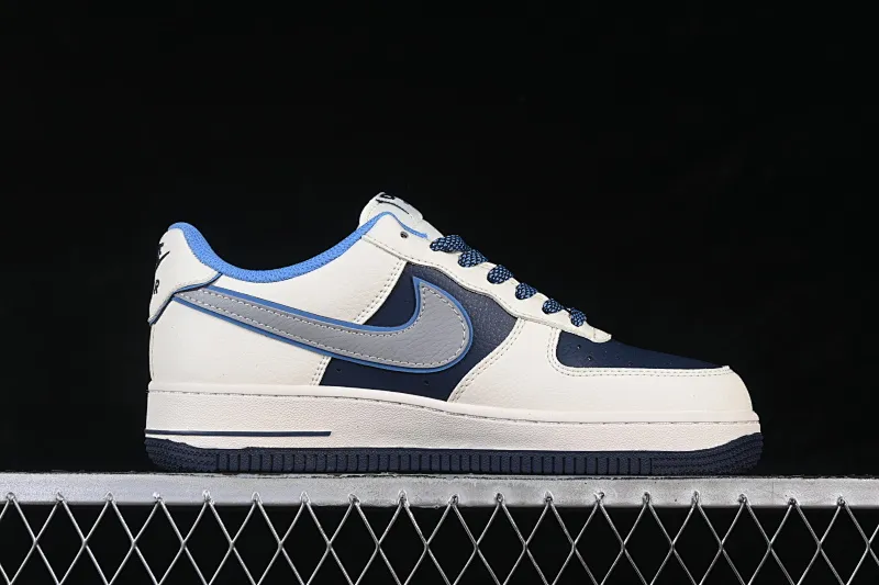 All Categories Nk Air Force 1 Air Force Series Nk Air Force 1 Low Air Force Low Nike Air Force 1'07 Low Beige and Blue Splicing Air Force One Low Casual Sneakers JP8028-067